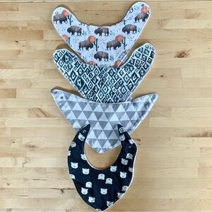 Lot of 4 Cloth Bibs - Copper Pearl and other brands